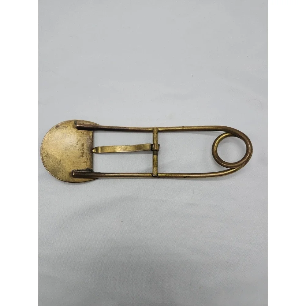Vintage Belt Buckle Shaped Like A Safty Pin